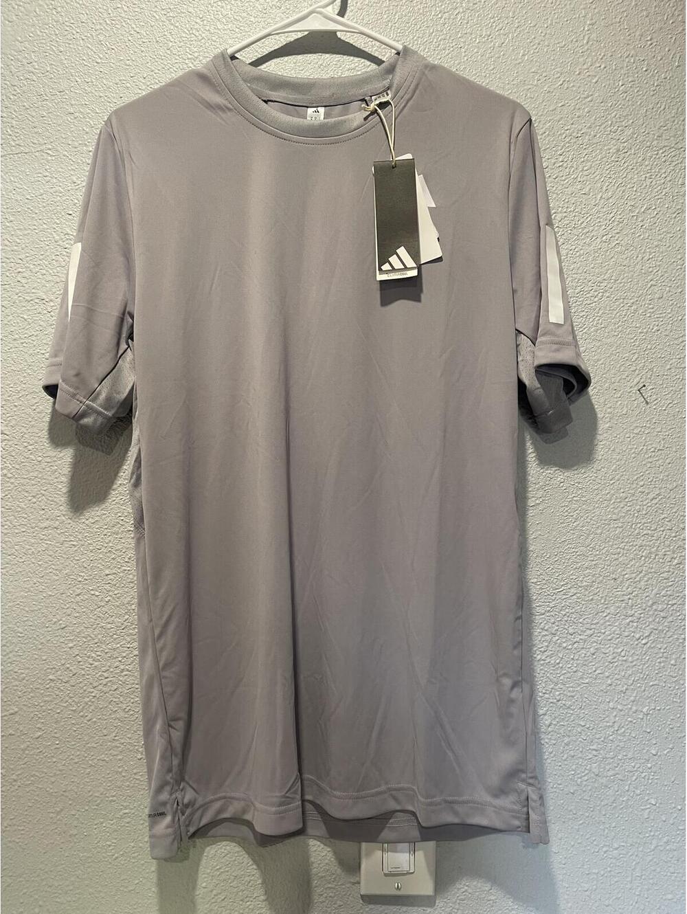 Adidas Men's Gray Athletic Shirt Size Large